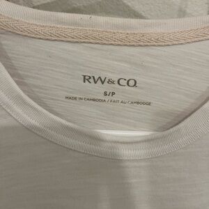 RW&CO. Cream Textured Tee